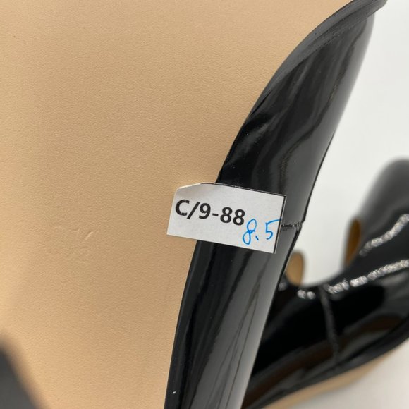 FSJ Black Patent Leather Mary Jane Chunky Heels - Picture 8 of 8